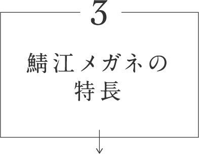 鯖江メガネの特長